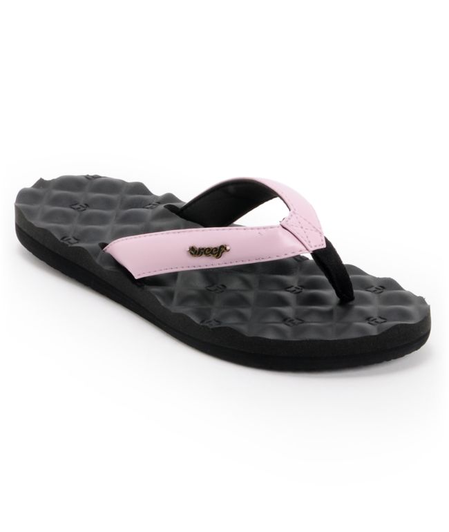 Reef Girls Dreams Black & Lilac Sandals