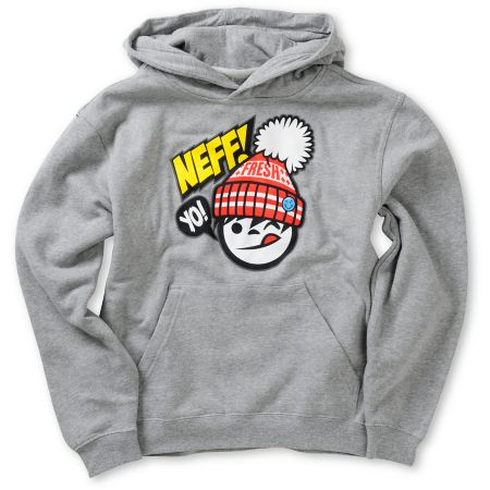 Neff Boys Yo Fresh Grey Pullover Hoodie