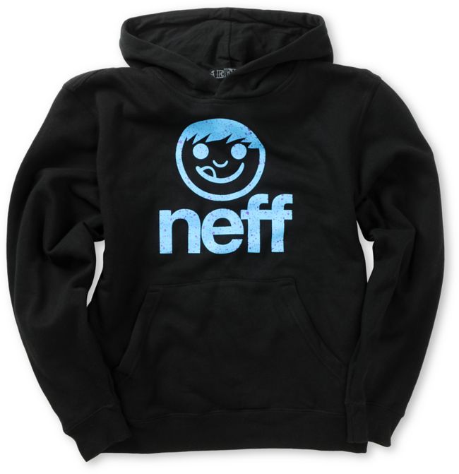 Neff Boys Sucker Spritz Black Pullover Hoodie