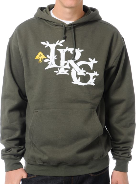 LRG Resolutionary Thinking Olive Green Pullover Sweatshirt