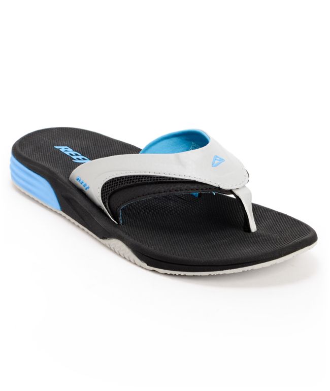 Reef Phantom Player Black, Grey & Blue Sandals