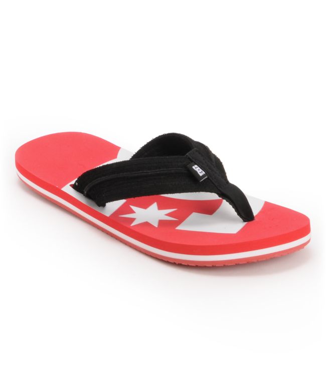 DC Central Red & Black Sandal