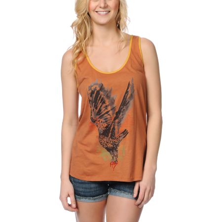 Obey Taking Flight Brown Rookie Tank Top 