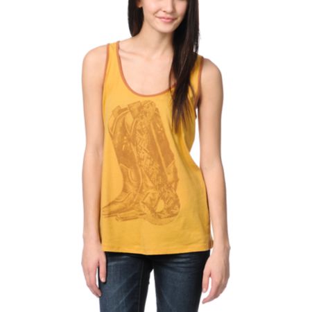 Obey Venomous Fashion Yellow Rookie Tank Top 