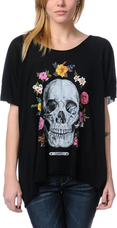 Obey Reincarnation Black Harmony Top