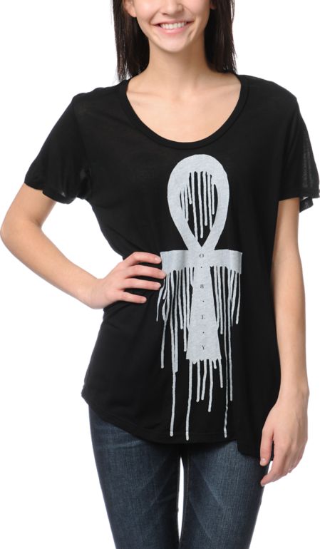 Obey Crux Ansata Black Beau Tee Shirt