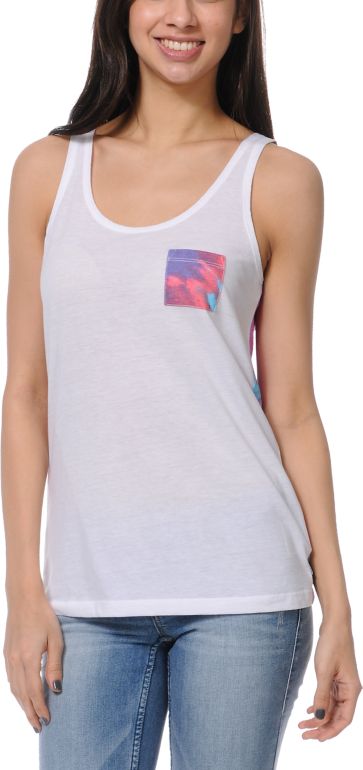 Vans Girls Animalistic Tie Dye Tank Top