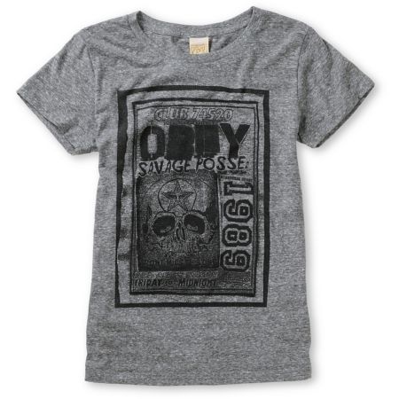Obey Punk Flyer Heather Grey Tri-Blend Tee Shirt