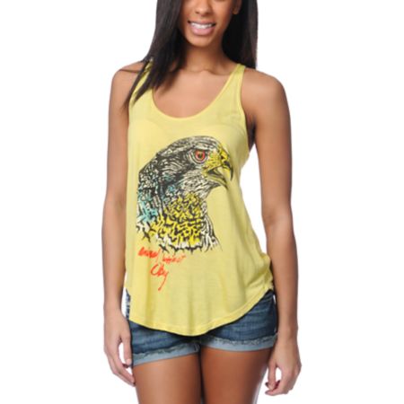 Obey Animal Instinct Yellow Melody Tank Top