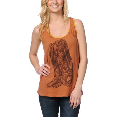 Obey Venomous Fashion Brown Rookie Tank Top 