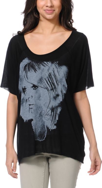 Obey Whats Her Name Black Harmony Top
