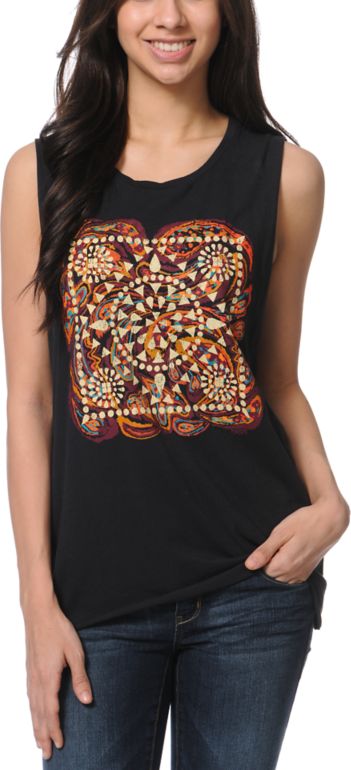 Insight Satellite Black Muscle Tank Top