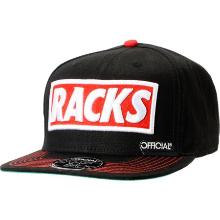 Official Racks Black Snapback Hat