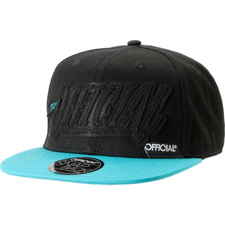 Official Stay Official Black On Black Snapback Hat