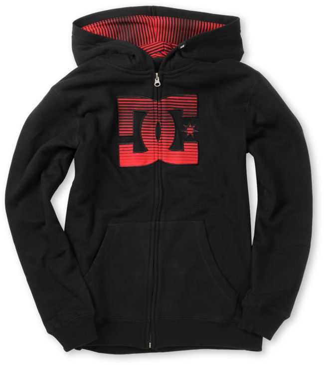 DC Boys Treble Black Fleece Hoodie