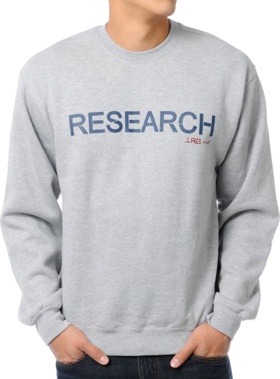 LRG Research Heather Grey Crew Neck Sweatshirt