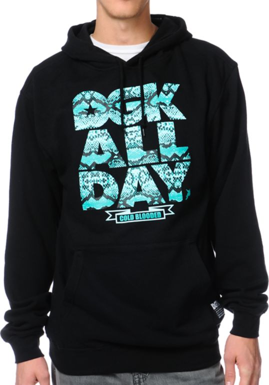 DGK All Day Snake Black Pullover Hoodie