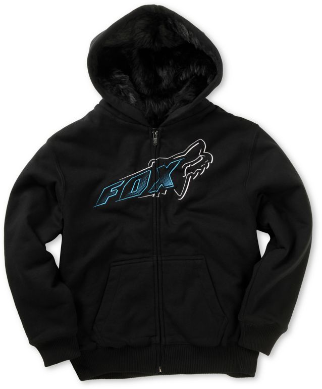Fox Boys Accelerate Sasquatch Black Zip Up Hoodie