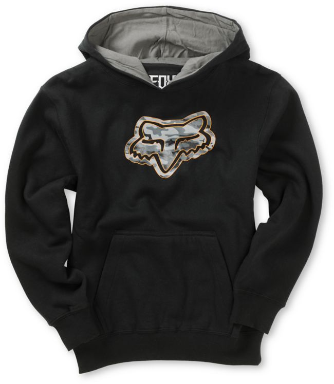 Fox Boys Concealed Black Pullover Hoodie