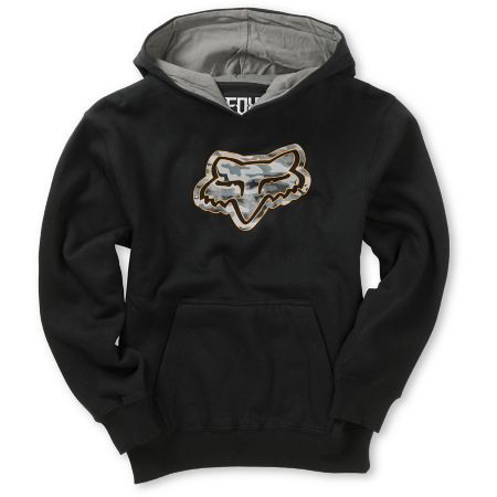 Fox Boys Concealed Black Pullover Hoodie