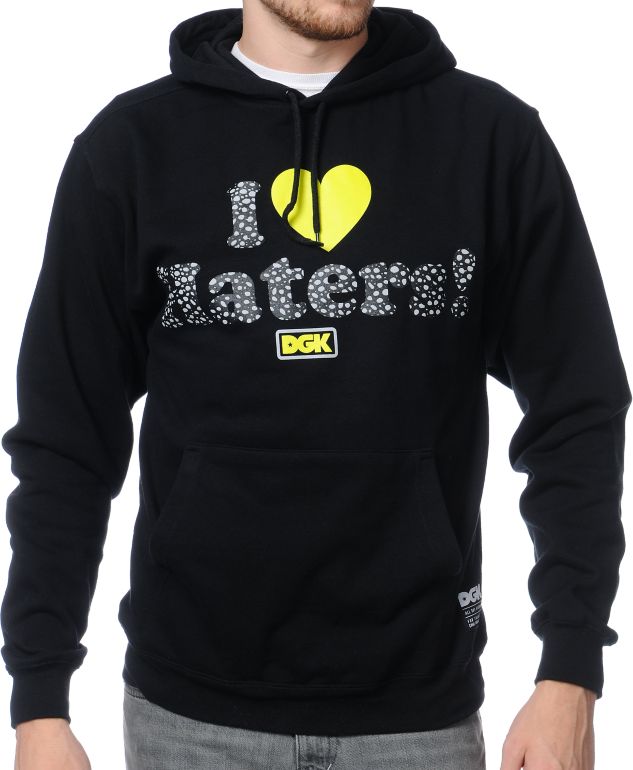 DGK Safari I Heart Haters Black Pullover Hoodie