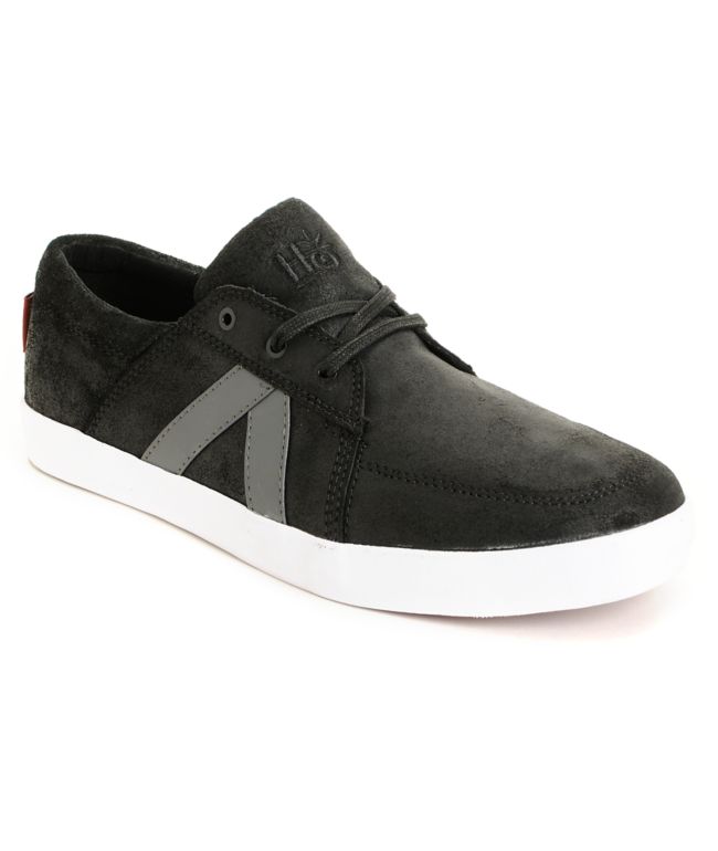 Habitat Austyn Black Waxed Skate Shoes