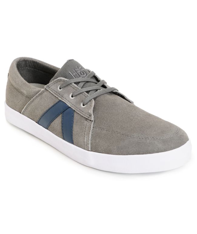Habitat Austyn Cement Grey Suede Skate Shoes