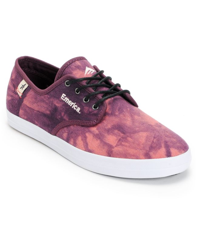 Emerica x Altamont Wino Purple Tie Dye Shoe