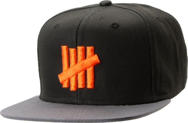 Undefeated Five Strike Black & Charcoal 2-Tone Snapback Hat
