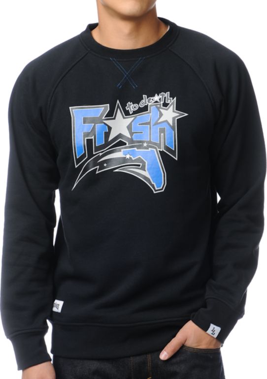 Local Legends Fresh To Death Black Crew Neck Sweatshirt