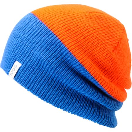 Coal Girls Duo Orange & Blue Beanie