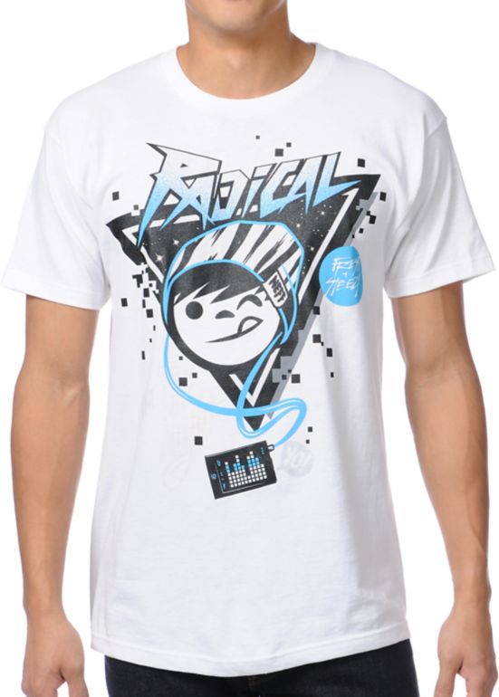 Neff Radical White UV Color Changing Tee Shirt