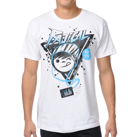 Neff Radical White UV Color Changing Tee Shirt