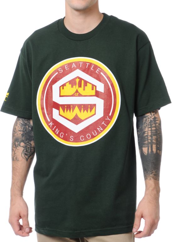 Cake Face King County Green Tee Shirt