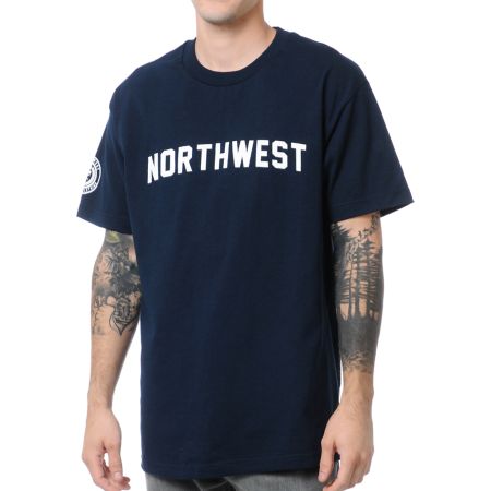 Cake Face College Navy Blue Tee Shirt