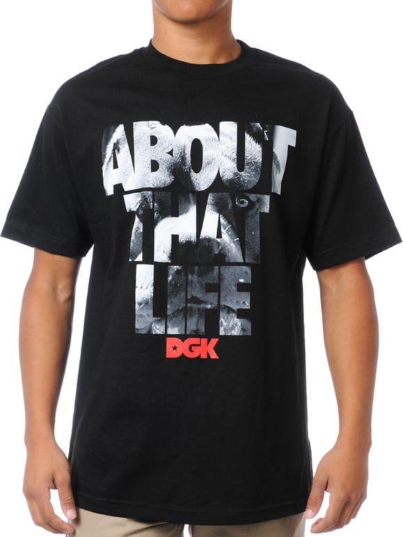 DGK About That Life Black Tee Shirt