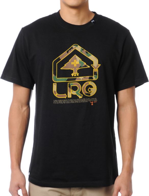 LRG Classic Camo Black Tee Shirt