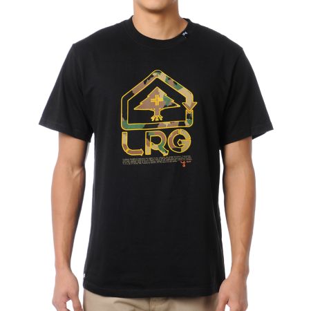 LRG Classic Camo Black Tee Shirt