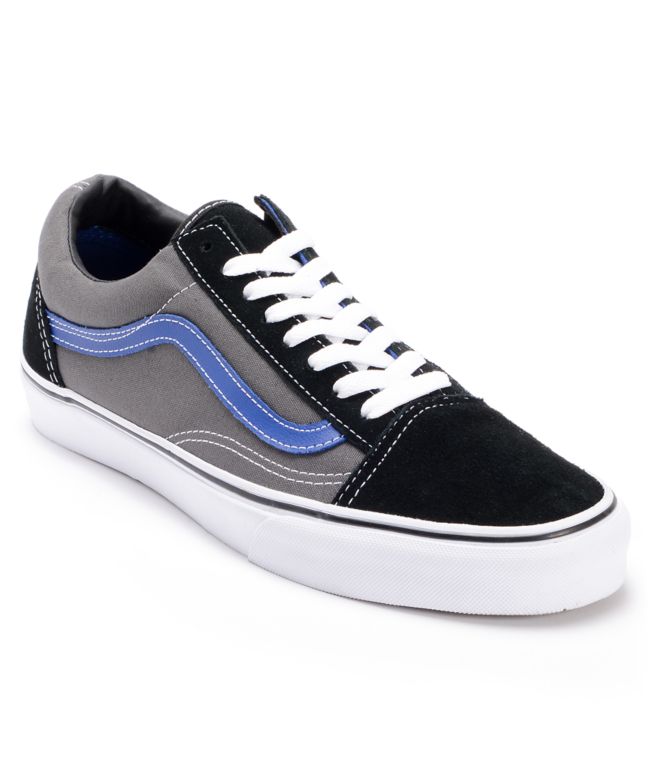 Vans Old Skool Pewter & Black Skate Shoes