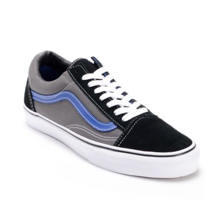 Vans Old Skool Pewter & Black Skate Shoes