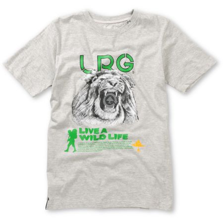 LRG Boys Lion Roar Heather Grey Tee Shirt