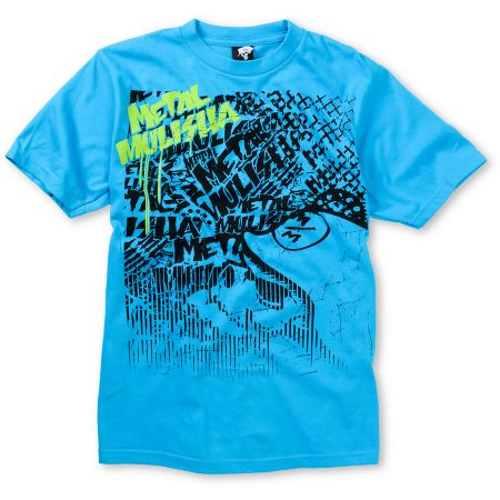 Metal Mulisha Boys Press Turquoise Tee Shirt
