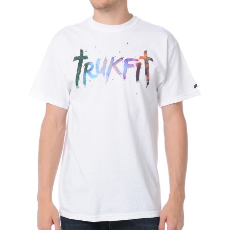 Trukfit Galaxy White Tee Shirt