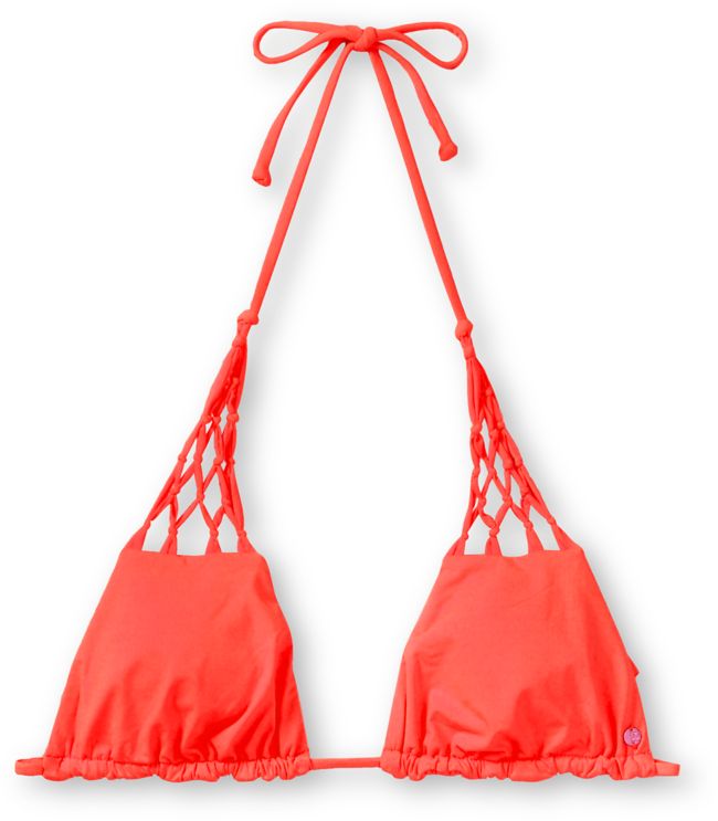 Billabong Sammy Neon Coral Triangle Bikini Top