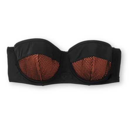 Fox Girls Best Whip Black & Orange Underwire Bikini Top