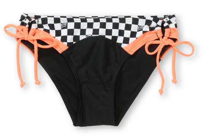 Fox Girls Blitz Black & Orange Tunnel Tie Bikini Bottom