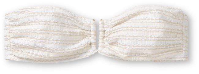 Reef Spirit White Crochet Bandeau Bikini Top