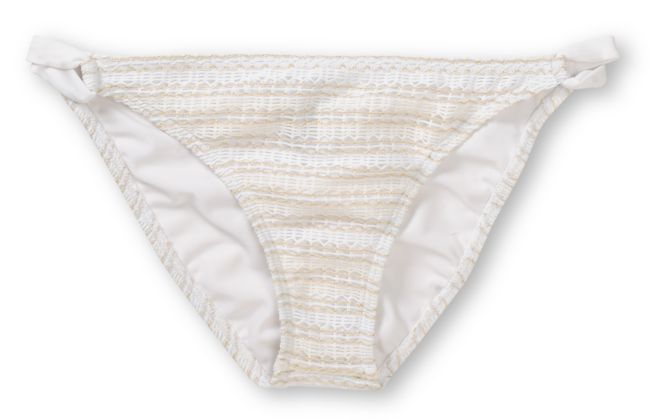 Reef Spirit White Crochet Loop Side Bikini Bottom