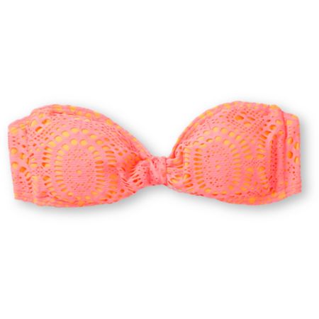 Billabong Harlow Coral Crochet Bandeau Bikini Top