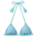 Billabong Harper Pink & Teal Crochet Bikini Top